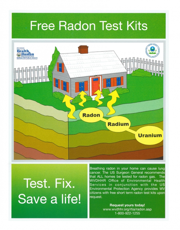 Photo for Free Radon Test Kits available for West Virginia Residents