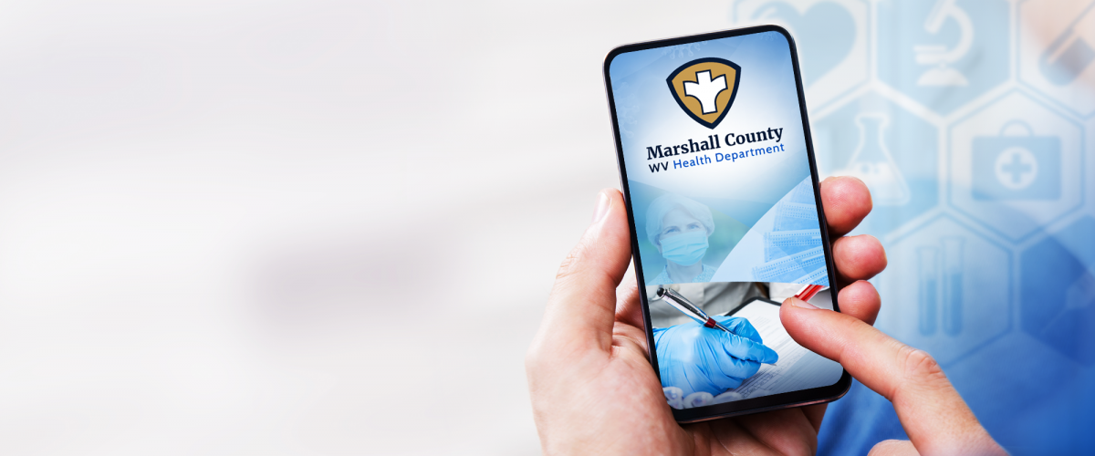 The Marshall County Health Department App Banner Image