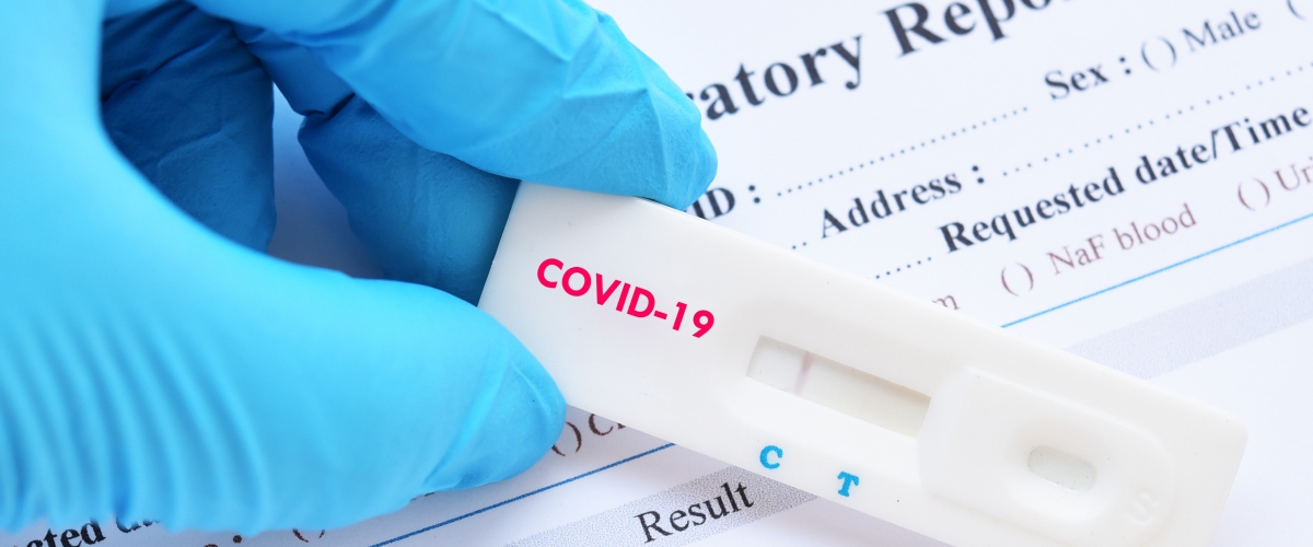 Free COVID test kits are available. Banner Image